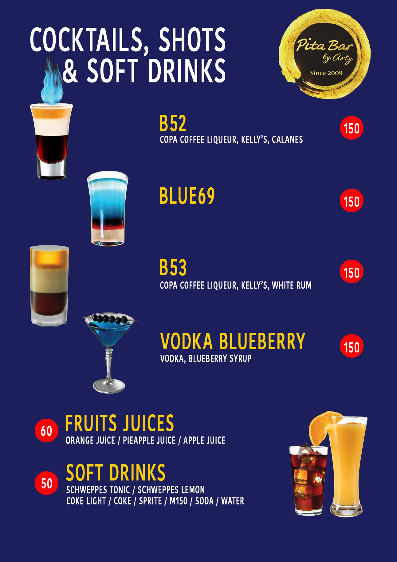 Drinks Menu